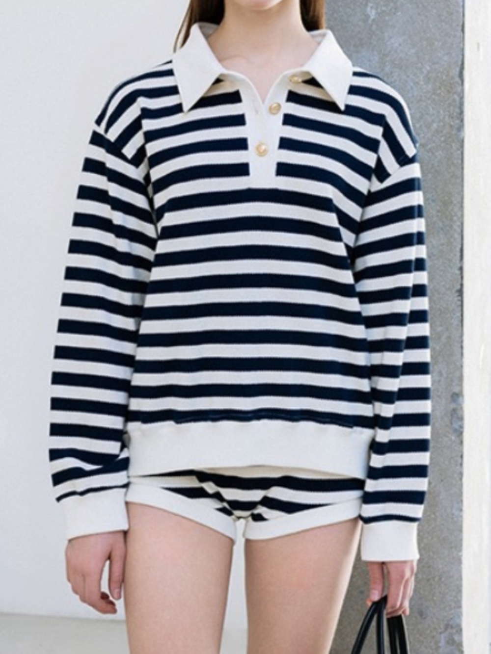 LEHA Striped 100% Cotton Sweater